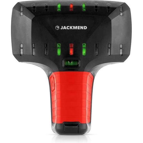 JACKMEND LED Leidingzoeker Detectieapparaat voor Hout / Elektrische Bedradingen / Metalen Buizen & Leidingdetector & Waterpas