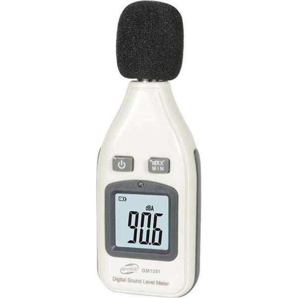 Narvie Mini Digitale Decibelmeter 30 dB tot 130 dB - Kleine Db Meter - Geluidsmeter - 31.5 Hz tot 8 KHz - LCD Scherm