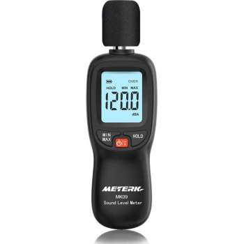 Digitale Decibelmeter - Geluidsmeter - db Meter - Draadloos - Zwart - LCD Scherm - Meetbereik 30 / 130 db - Flanner®