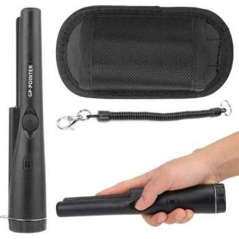 Professionele Pinpointer- hand metaal Detector met audio / vibratie-  zwart