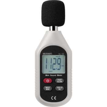 Voltcraft Decibelmeter Sl-10 30 - 130 Db 31.5 Hz - 8 Khz Kalibratie Fabrieksstandaard (Zonder Certificaat)