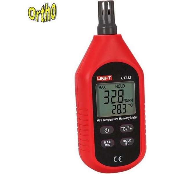 Ortho® UNI Luchtvochtigheidsmeter hygrometer humidity meter met temperatuurmeting