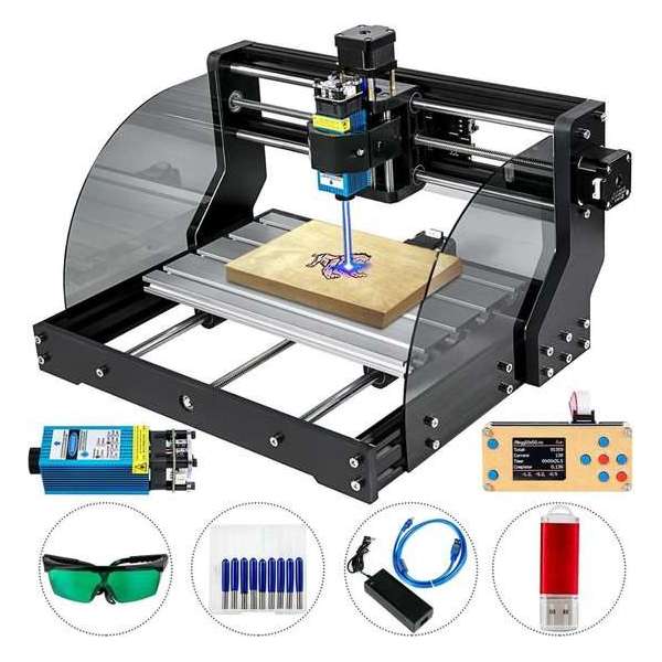 Loft Home® Laser Graveermachine | Laser 500mW | Snijder | Graveerset | DIY | Graveerapparaat