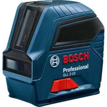 Bosch GLL 2-10 Kruislijnlaser in tas - Rood - 10m