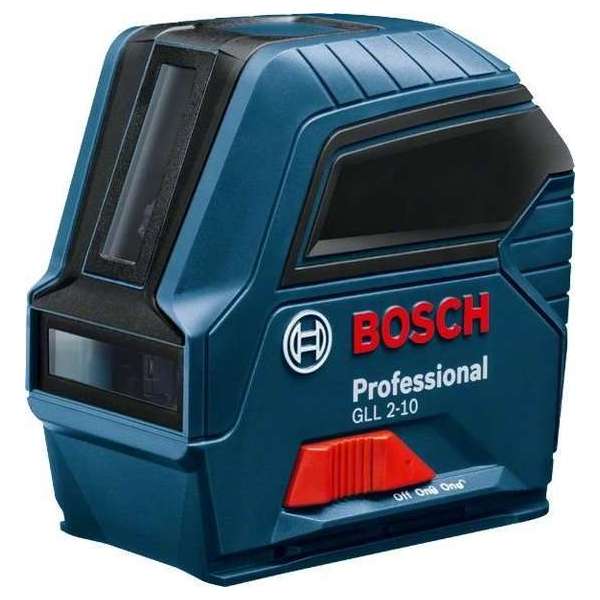 Bosch GLL 2-10 Kruislijnlaser in tas - Rood - 10m