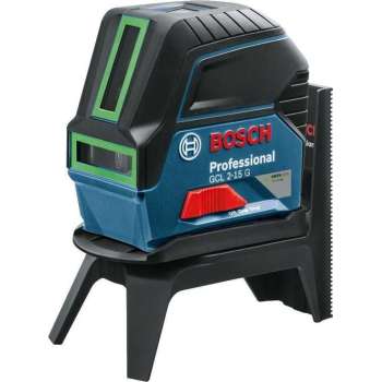 Bosch Professional GCL 2-15 G Combilaser - RM 1 + 3x 1.5V AA batterijen + richtplaat + klem BM3