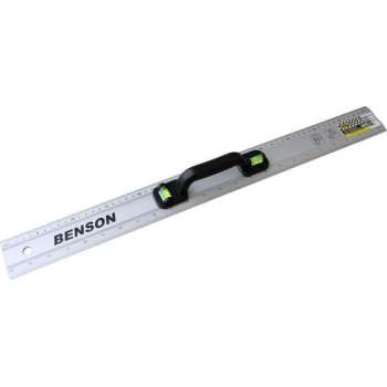 Benson Aluminium grip liniaal 60cm + Waterpas