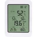 XIB Thermometer / Hygrometer / Hygrometer binnen / Hygrometer luchtvochtigheidsmeter / Thermometer binnen - Zwart met wit