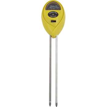 Plant Expert 3 in 1 - geel - vochtmeter - lichtmeter - ph meter - geen batterij nodig!