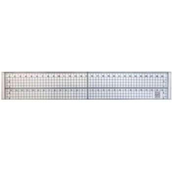 21494H liniaal met metalen strip 30 cm - Nellie Snellen - Cutting ruler with metal strip