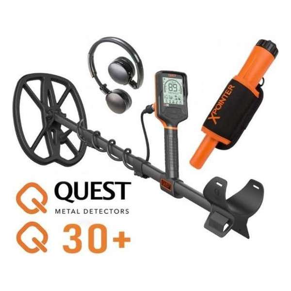 Quest Q30+ metaaldetector met XPointer pinpointer