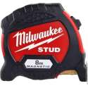 Milwaukee STUD rolbandmaat 8 Mtr. 33mm