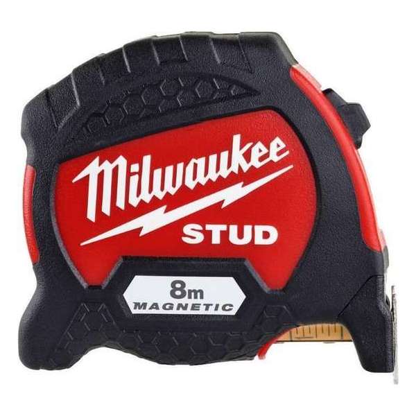 Milwaukee STUD rolbandmaat 8 Mtr. 33mm