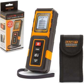 HANDY - Professionele Digitale Afstandsmeter met Laser - In opberghoes - 20M