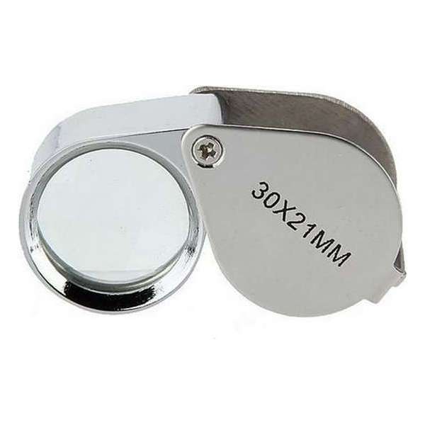 Juweliers vergrootglas loop loupe 30x vergroten 21mm / HaverCo