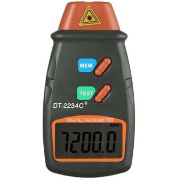 Tachometer met laser / Non-contact / 2.5 tot 99.999 RPM