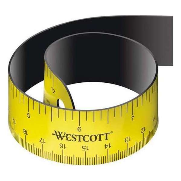 Liniaal Westcott magnetisch - 30cm oprolbaar