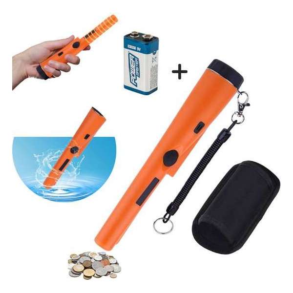 Odisus® Pintpointer - Metaaldetector Pintpointer - Inclusief Holster + Riemhouder - Waterdicht