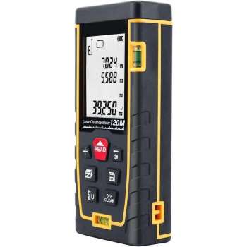 A&K Professionele Laser Afstandsmeter | 120 meter bereik | Gebruiksvriendelijk | Snelle Afstandsmeting | Incl. batterijen