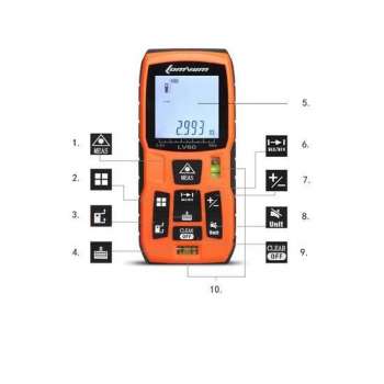 Laser afstandmeter -  waterpas - Meet tot 40 meter