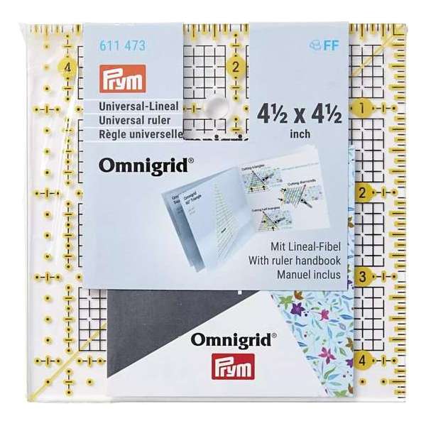 Omnigrid universal  vierkant liniaal 4,5 inch