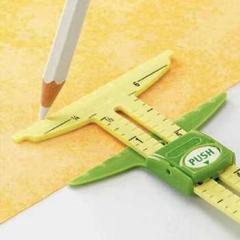 WiseGoods Multifunctionele Liniaal 5 in 1 - Meten - Naaien - Patchwork Tool - Ruler - Thuiswerk Accessoire