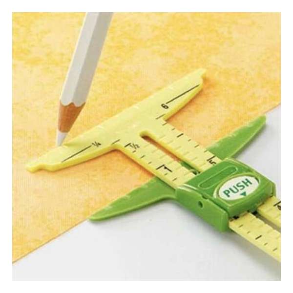 WiseGoods Multifunctionele Liniaal 5 in 1 - Meten - Naaien - Patchwork Tool - Ruler - Thuiswerk Accessoire