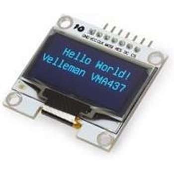 Velleman 1.3" OLED-DISPLAY VOOR ARDUINO® (SH1106 DRIVER, SPI) (VMA437)"