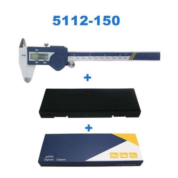 Nieuwe Gehard Rvs Digitale Schuifmaat Schuifmaat Micrometer Elektronische Schuifmaat Meetinstrument 0-150mm