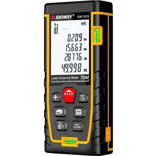 Sndway Professionele Laser Afstandsmeter - 100 meter bereik - Incl. batterijen