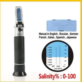 Refractometer Aquarium Zeezout  0 - 10 %  s.g 1.000 - 1.070