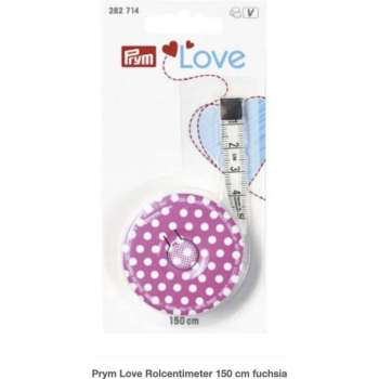 Prym Love Rolcentimeter 150 cm fuchsia