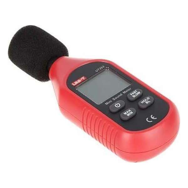 UNI-T UT353 geluid decibel meter met condensator microfoon en LCD display