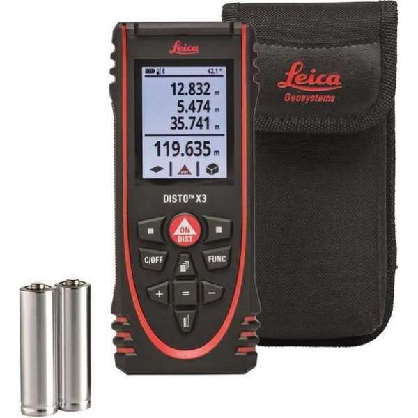 Leica Disto X3 Afstandsmeter in tas - bluetooth - 150m