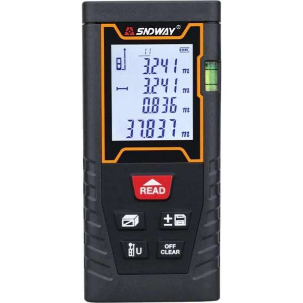 SNDWAY® SW-G6S Digitale Afstandsmeter LCD Met 5 Functies Maximaal 60 Meter