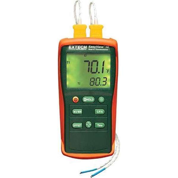 EXTECH EA10: EasyView™ Dual Input Thermometers