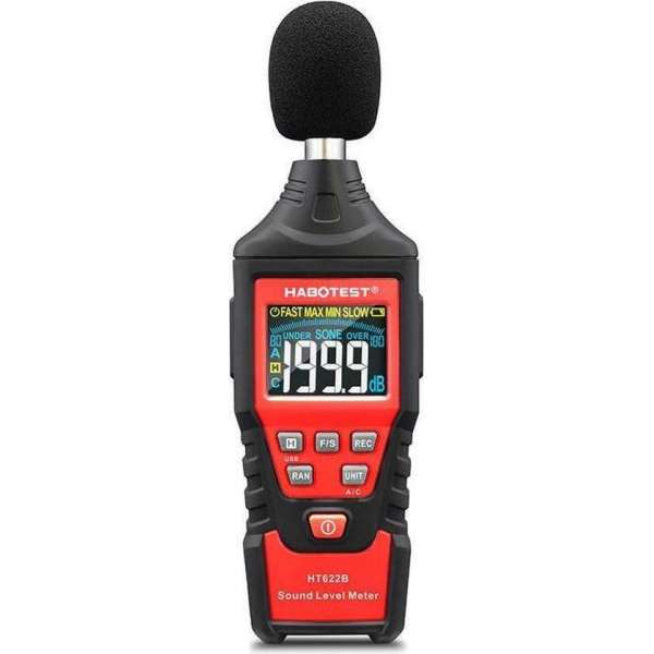 Digitale decibelmeter Habotest HT622B USB A/C