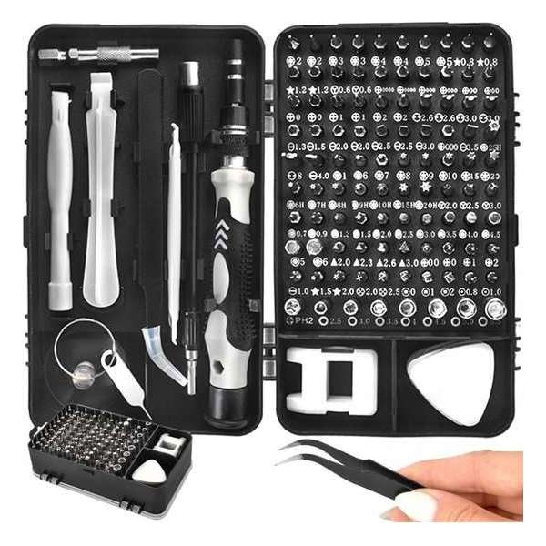 Ariko precisie schroevendraaierset - 110 delig - torx en bitsetje - mobiele telefoon - tablet - reparatie kit