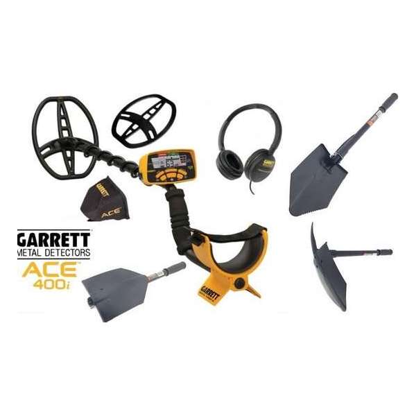 Garrett Ace 400I metaal detector met Detectorandus schep