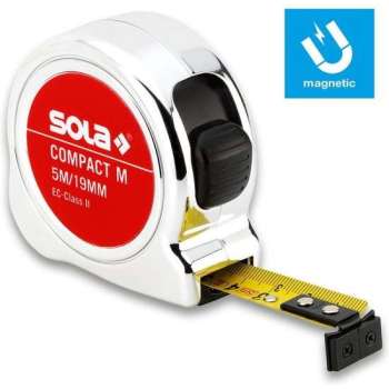 Sola Compact M CO 5 Rolmaat - magnetisch - 5m x 19mm