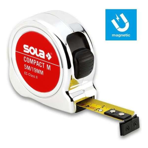 Sola Compact M CO 5 Rolmaat - magnetisch - 5m x 19mm