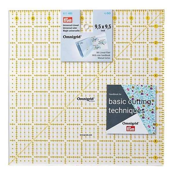 Prym Omnigrid Universele Liniaal 9,5X9,5 INCH