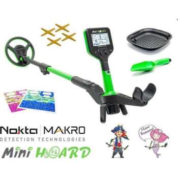 Nokta Makro Mini Hoard kinderdetector incl. 'cool kit' voor kinderen van 4 tm c.a. 8 jaar