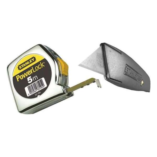 STANLEY - America's favorite - Set - Uitschuifmes 99E \ Powerlock 5M - Mes en Rolmaat set