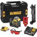 Dewalt DCE0811D1R 10,8V Li-Ion accu kruislijnlaser 360 graden set (1x 2,0Ah accu) in TSTAK - Rood - 15m - 2 lijnen