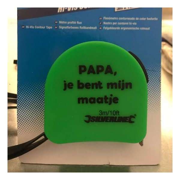 Rolmaat -  Papa je bent mijn maatje - Vaderdag cadeau