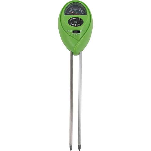 Plant Expert 3 in 1 - groen - vochtmeter - lichtmeter - ph meter - geen batterij nodig!