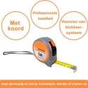 Professionele Werckmann Rolmaat 5 m Meetlint / Rolmaat