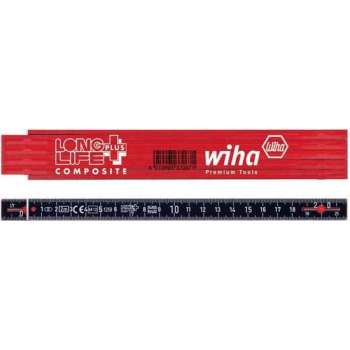 Wiha Vouwmeter LongLife Plus Composite 410 2005 2 m zwart