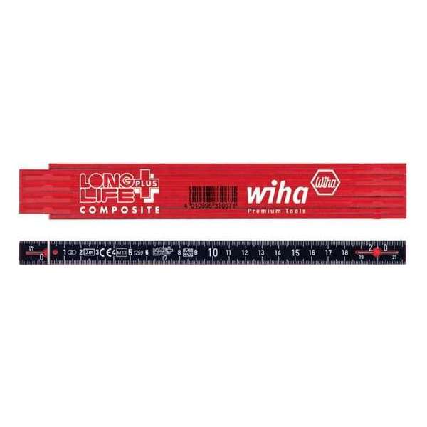 Wiha Vouwmeter LongLife Plus Composite 410 2005 2 m zwart